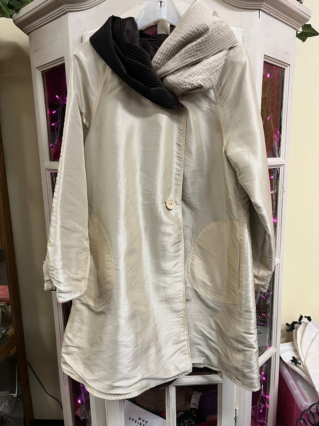 UBU Size Small Tan & Brown Jacket