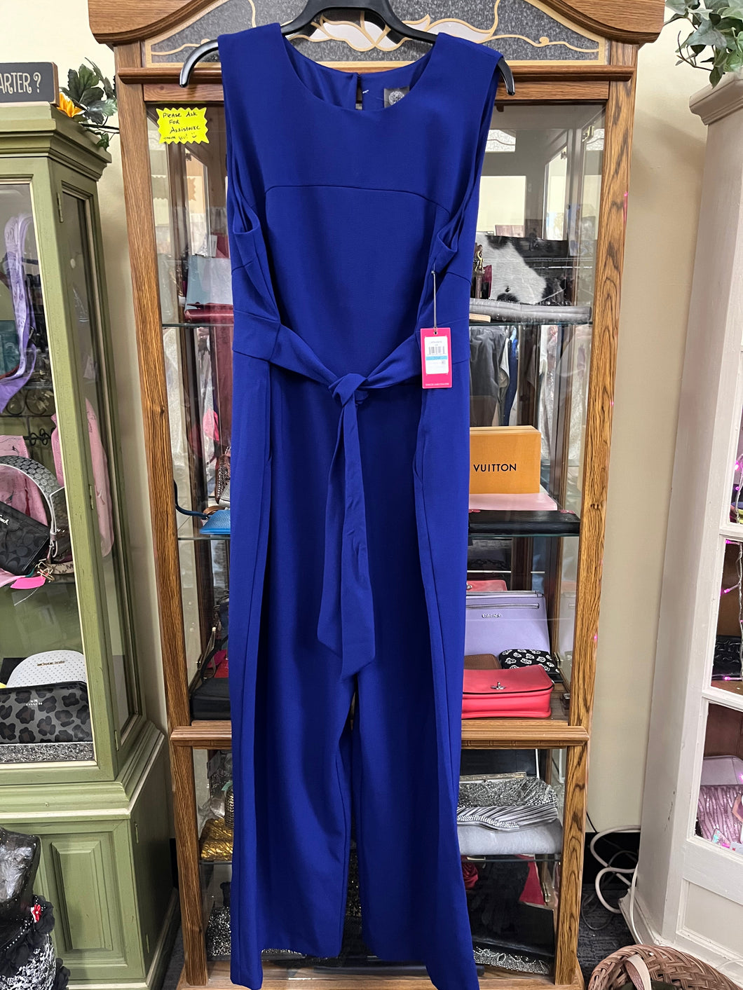 Vince Camuto Size 20W Cobalt Jumpsuit